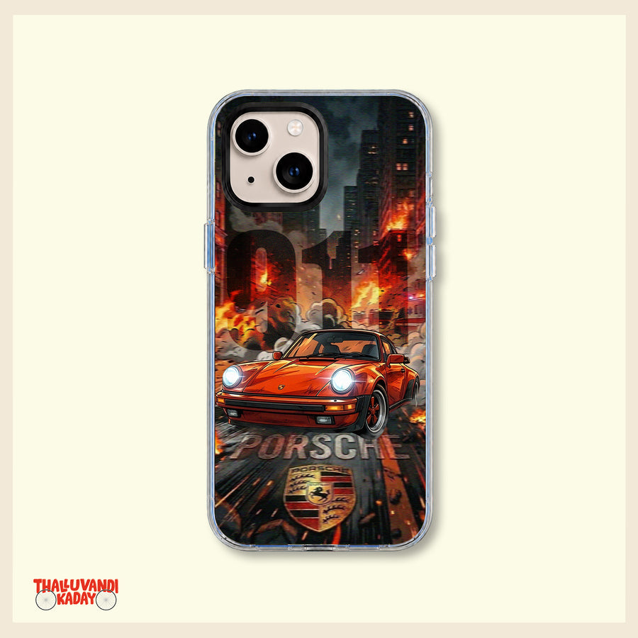 Vintage Porsche Hard Clear Case